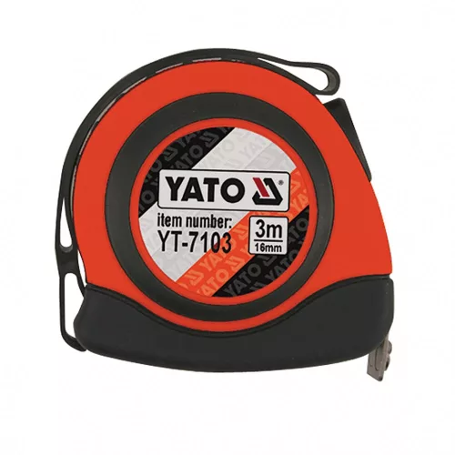 Yato mérőszalag 3 m x 16 mm, mágneses, nylon bevonatú