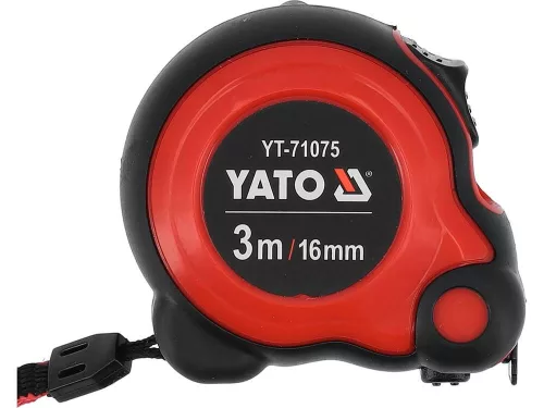 Yato mérőszalag 3 m x 16 mm csúszásmentes felülettel