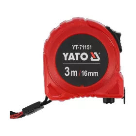 Yato mérőszalag 3 m x 16 mm piros