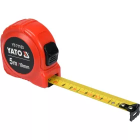 Yato mérőszalag 5 m x 19 mm piros