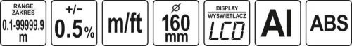 Yato mérőkerék 10000 m