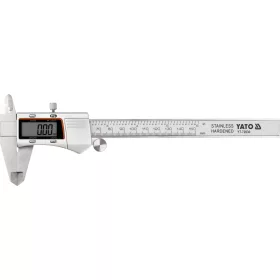 Yato digitális tolómérő 150 mm, 0,03 mm, háttérvilágítással