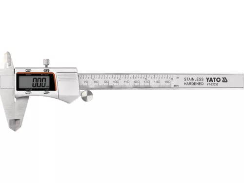 Yato digitális tolómérő 150 mm, 0,03 mm, háttérvilágítással
