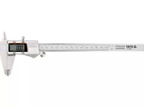 Yato digitális tolómérő 200 mm, 0,03 mm, háttérvilágítással