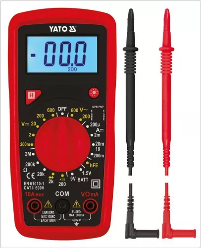 Yato digitális multiméter DC600V