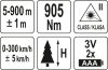 Yato Lézeres távolságmérő 5-900 m (sebességmérő 0-300 km/h)