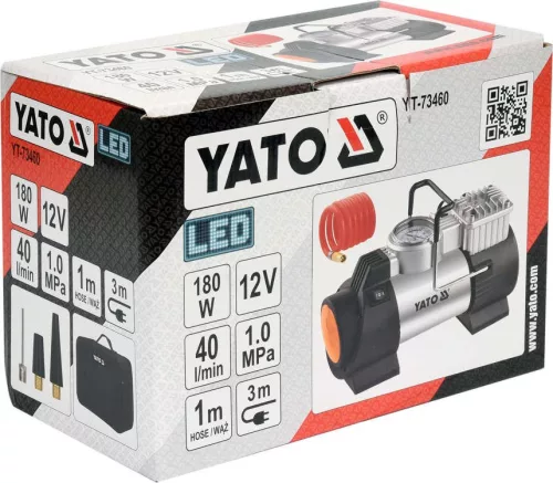 Yato autós kompresszor 12V 10 bar 180W