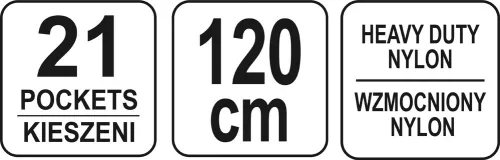Yato szög és szerszámtartó övtáska 21 zsebes