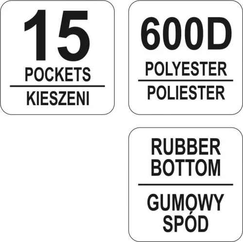 Yato szerszámos táska 15 zsebes