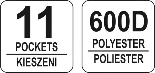 Yato szerszámos táska csővázas 11 zsebes
