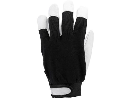 Yato munkavédelmi kesztyű 8-as méret bőr-pamut fekete