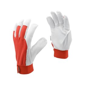 Yato munkavédelmi kesztyű 9-es méret bőr-pamut piros