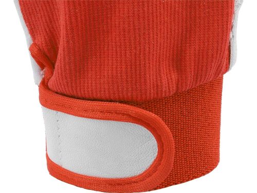 Yato munkavédelmi kesztyű 10-es méret bőr-pamut piros