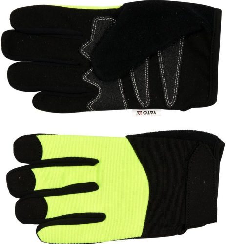 Yato munkavédelmi kesztyű 8-as bőr-pamut érintőképernyőhöz