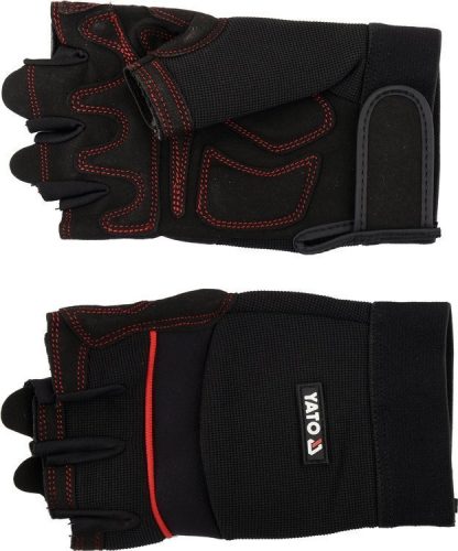 Yato munkavédelmi kesztyű ujjvég nélküli 8-as méret