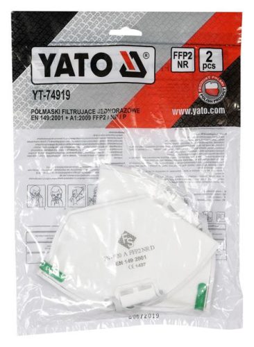 Yato pormaszk FFP2/P NR (2 db/cs)