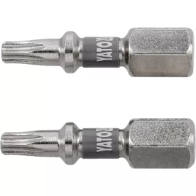 Yato 1/4" x 25 mm-es T15-ös nikkelezett bitek, 2 db