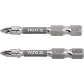 Yato PZ1-es, 1/4" x 50 mm-es nikkelezett bitfejek, 2 db