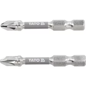 Yato 1/4" x 50 mm-es PZ2 bitfejek, 2 db, nikkelezett