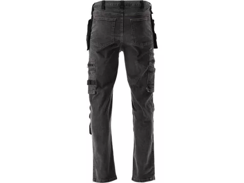 Yato munkavédelmi farmer hosszúnadrág L/XL-es méret 17 zsebes szürke