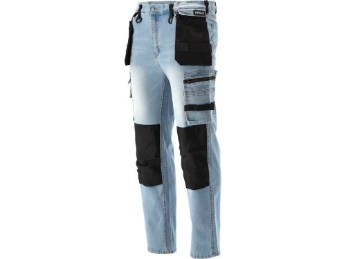 Yato munkavédelmi farmer hosszúnadrág L/XL-es méret 17 zsebes