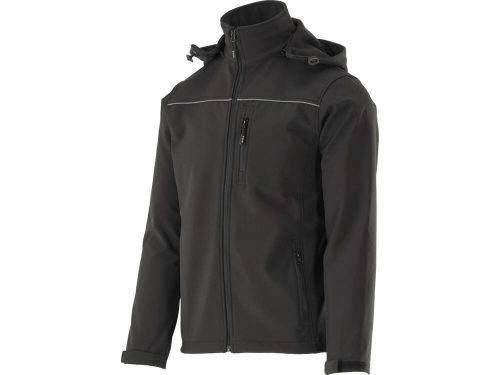 Yato munkavédelmi softshell kabát kapucnival fekete 2XL-es méret 3 zsebes