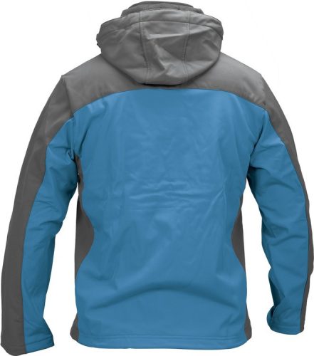 Yato munkavédelmi softshell kabát kapucnival kék-szürke L-es méret