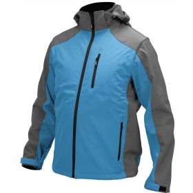 Yato munkavédelmi softshell kabát kapucnival kék-szürke XL-es méret