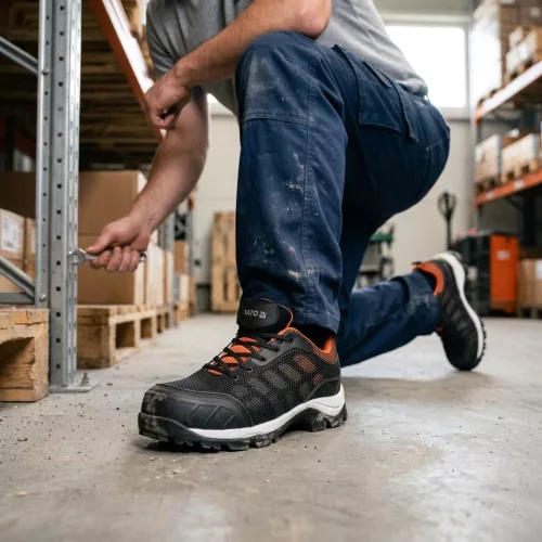 Yato munkavédelmi cipő 40-es méret sportos alacsony szárú S1P Pompa