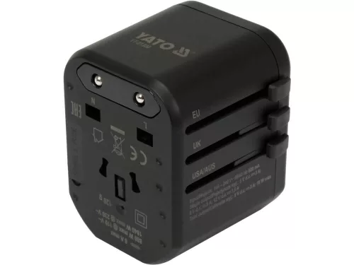 Yato univerzális hálózati adapter USB, USB-C, 18W