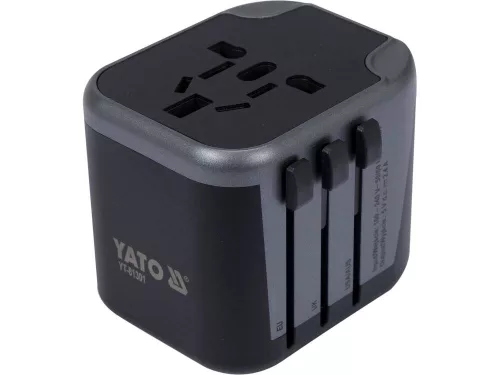 Yato univerzális hálózati adapter 2x USB, 12W