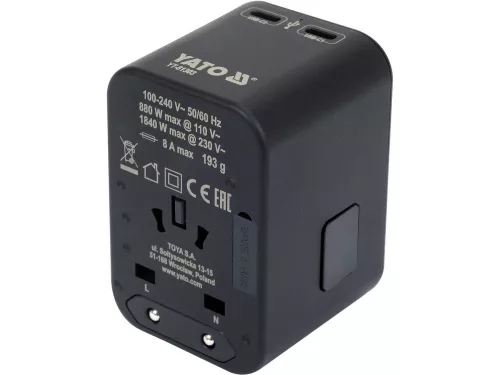 Yato utazó adapter 65 W