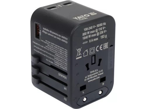 Yato utazó adapter 65 W