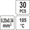 Yato vízálló zsugorcső 0,25-0,34 mm2 (30 db/cs)