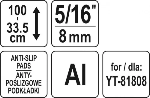 Yato állvány 335 - 1000 mm (YT-81808 LED reflektorhoz)