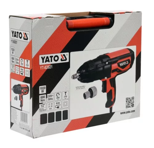 Yato elektromos ütvecsavarozó 1/2" 600 Nm 1020 W
