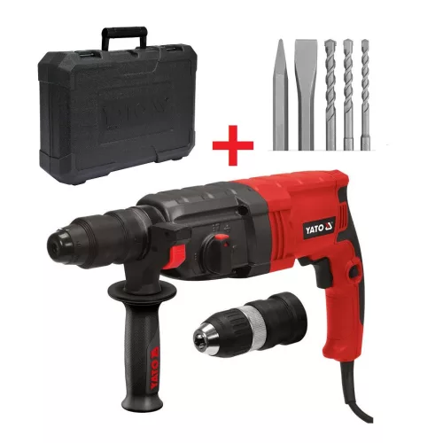 Yato elektromos fúrókalapács SDS-Plus 3,3 J 850 W