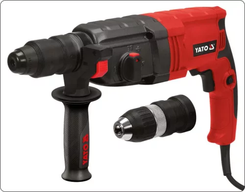 Yato elektromos fúrókalapács SDS-Plus 3,3 J 850 W