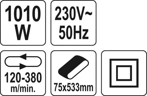 Yato elektromos szalagcsiszoló 75 x 533 mm 1010 W