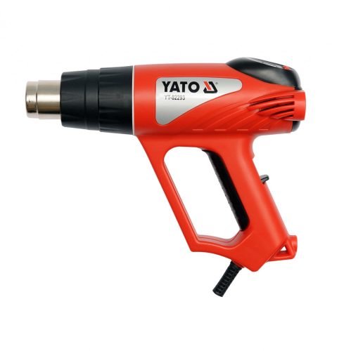 Yato elektromos hőlégfúvó LCD kijelzős + tartozékok 600 °C 2000 W