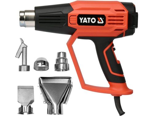 Yato elektromos hőlégfúvó tartozékokkal 50 - 600 °C 2000 W