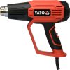 Yato elektromos hőlégfúvó tartozékokkal LCD kijelzővel 50 - 650 °C 1600 W