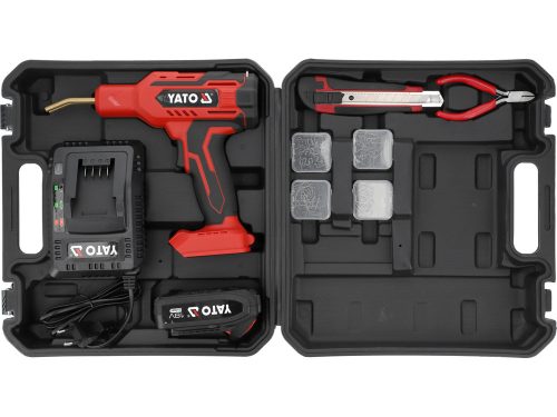 Yato akkus műanyag hegesztő 18V (1 x 2,0 Ah akku + töltő)