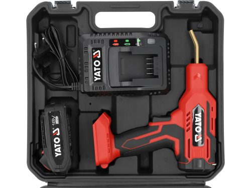 Yato akkus műanyag hegesztő 18V (1 x 2,0 Ah akku + töltő)