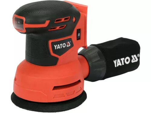 Yato akkus excenter csiszoló 125 mm 18 V Li-Ion (akku + töltő nélkül)