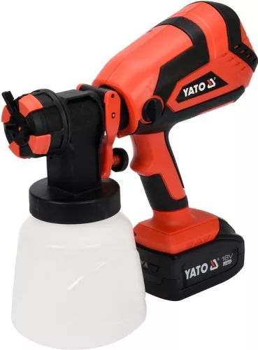 Yato akkus festékszórópisztoly 1000 ml 18 V Li-Ion (1 x 4,0 Ah akku + töltő)