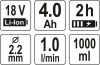 Yato Akkus festékszórópisztoly 1000 ml 18 V Li-Ion (1 x 4,0 Ah akku + töltő)