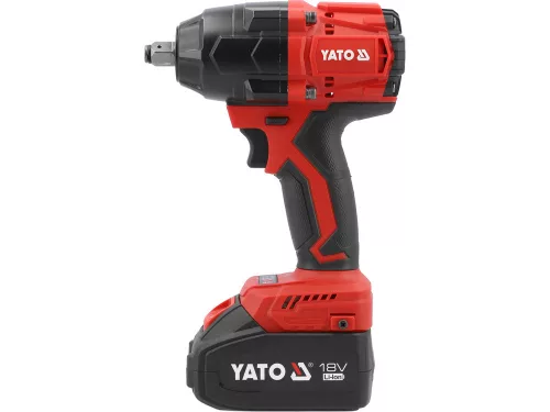 Yato akkus ütvecsavarozó 1/2" 800 Nm szénkefe nélkül 18 V (2 x 4,0 Ah akku + töltő)