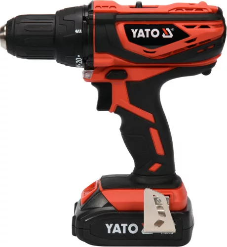 Yato akkus fúrócsavarozó 40 Nm 18 V Li-Ion (1 x 2,0 Ah akku + töltő)