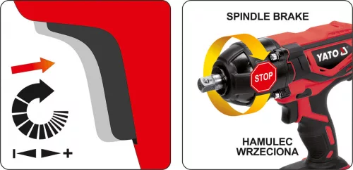 Yato akkus ütvecsavarozó 300 Nm 18 V Li-Ion (akku + töltő nélkül)
